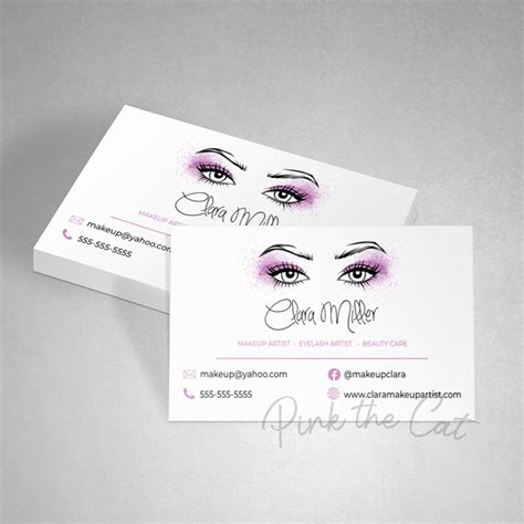 Makeup Artist Business Cards 的图像结果