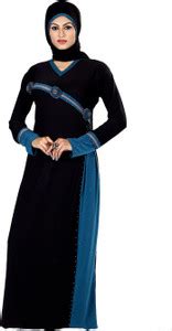 SAREE EXOTICA Polyester Printed Abaya With Hijab Price in India - Buy ...