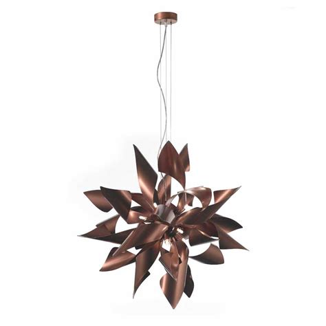 Selene Ginger metal pendant lamp, made in Italy, Ø80 H200cm