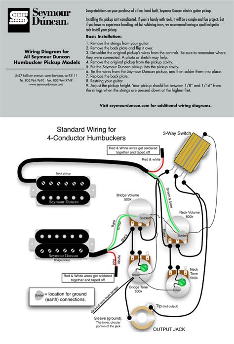 Wiring Instructions - Seymour Duncan