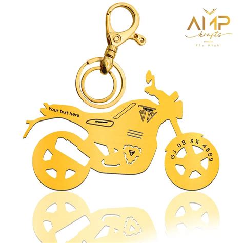 Triumph Scrambler 400X Keychain