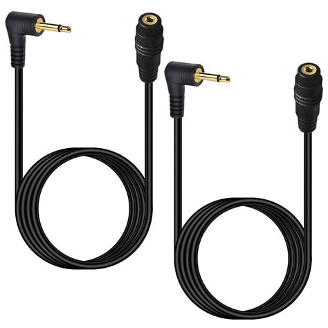 Seadream 2.5mm Mono Audio Extension Cable, 6FT, 2 Pack, Compatible with ...