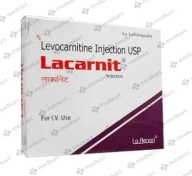 LACARNIT INJECTION 5 ML: Uses, Side Effects, Price and Generic ...