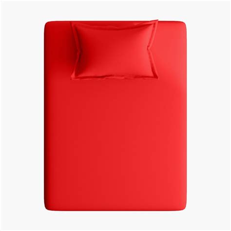 Buy PORTICO Shades Red Solid Cotton Single Bedsheet Set -152x224cm ...