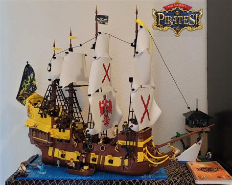 No jerking here, just a beautiful Spanish War Galleon MOC from Sid ...