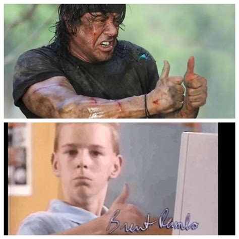 I guess “Rambo” is just synonymous with thumbs-up now : r/memes
