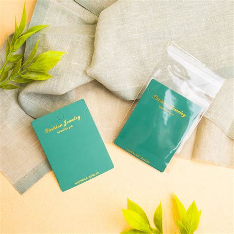 Necklace Display Card (Including Plastic Bag) | 50 pcs – Satra Fashion ...