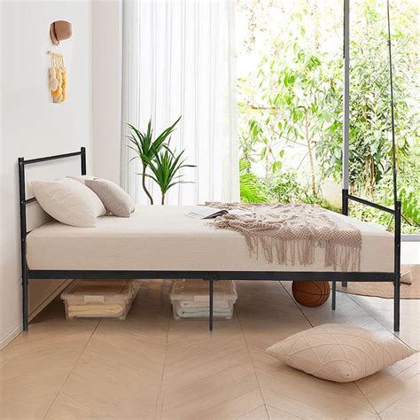 Single Bed: Modular Black Metal Bed – GKW Retail