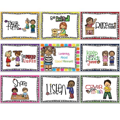 Buy DFZUS 9 Classroom Rules s Classroom Bulletin Board Decorations Set ...