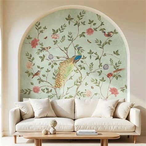 Pakhi Chinoiserie Design Customised Room Wallpaper | Life n Colors
