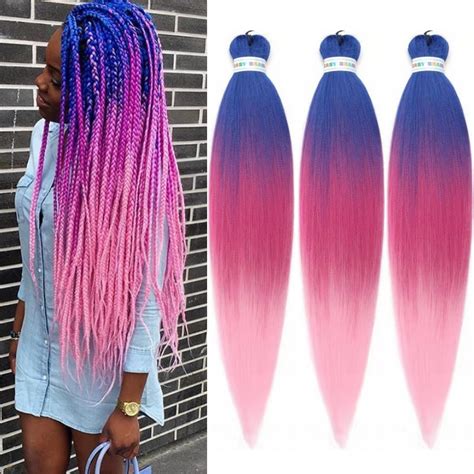 Blue Pink And Purple Ombre Hair