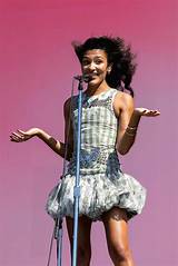 Olivia Dean in Patterned Mini Dress at Austin City Limits 2025 • CelebMafia