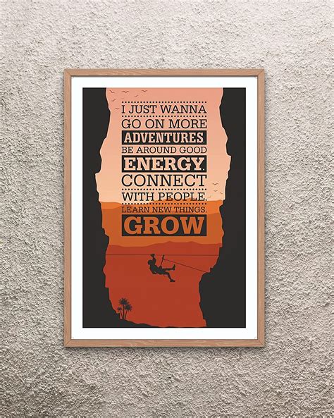 LAB NO 4 I Just Wanna Go On Adventures Life Motivational Quotes Poster ...
