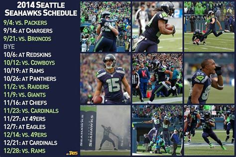2014 Schedule , can't wait for our season to start !! | Seattle ...