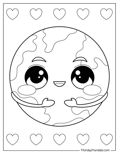 20 Earth Coloring Pages (Free PDF Printables