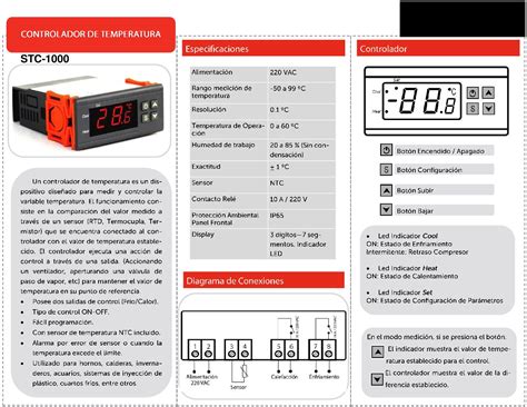 Controlador de Temperatura, STC-1000 - Tekne Bolivia