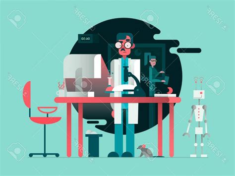 Science Lab Engineer Vector 的图像结果