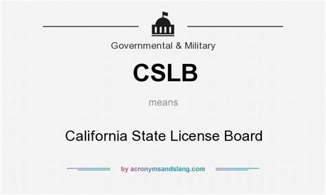 Image result for CSLB Website