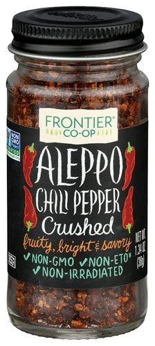 Frontier Co-Op Crushed Aleppo Chili Pepper -- 1.34 oz - Vitacost