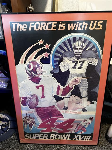 Super Bowl XVIII pre-game poster : r/SportsMemorabilia