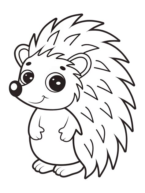 Cute Hedgehogs for Kids: Fun and Easy Coloring Pages in 2025 | Monster ...