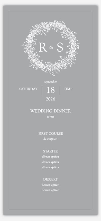 Wedding Menu Templates & Designs | Vistaprint