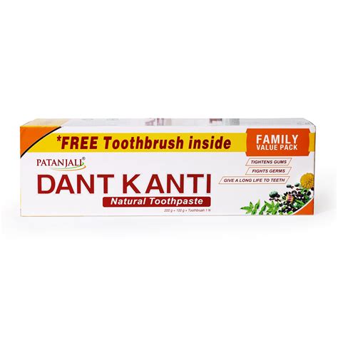 Buy Patanjali Dant Kanti Toothpaste Value Pack (200g x 1N and 100g x 1N ...