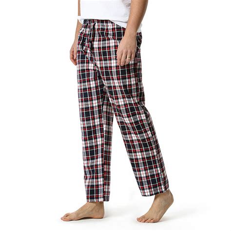 Plaid Pajama Pants // Black + White + Red (S) - Amedeo Exclusive ...