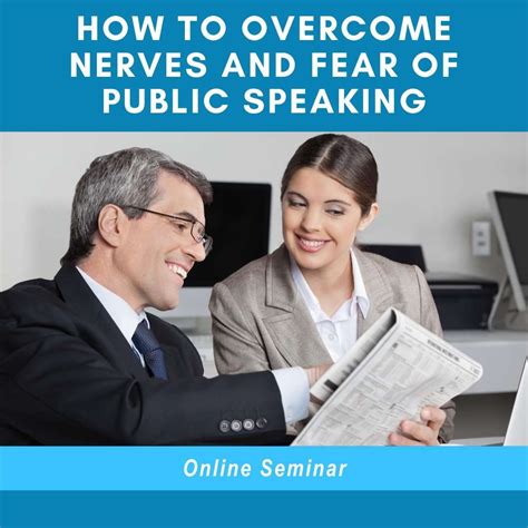 PAID ONLINE SEMINAR: How to overcome nerves and fear of public speaking - Corporate ...