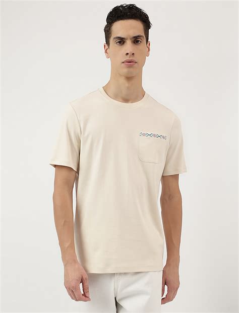 Buy Pure Cotton Embroidered Round Neck T-Shirt at Marks & Spencer
