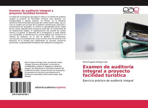 Buy Examen de auditoría integral a proyecto facilidad turística ...