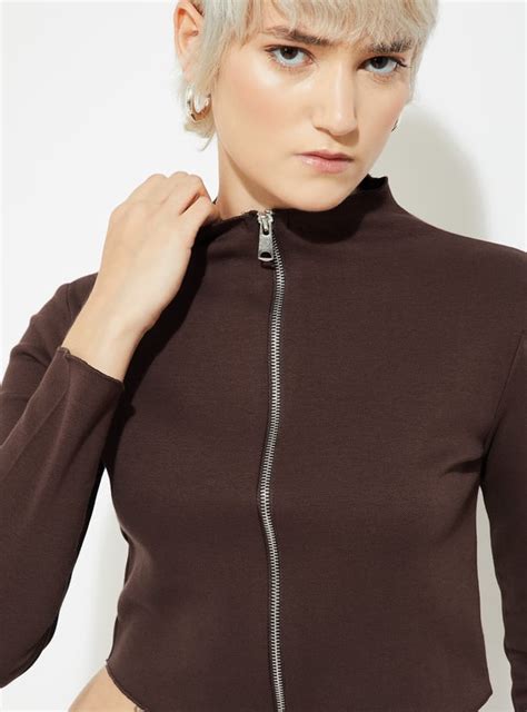 Buy ALAYA F x URB_N Women Solid Crop Jacket Online at just Rs. 1199.0 ...