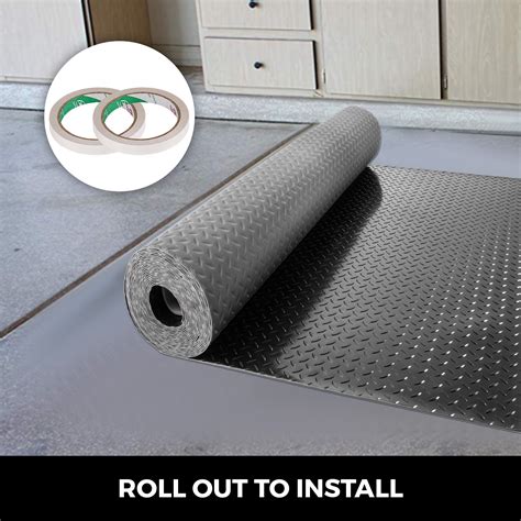 VEVOR Garage Floor Mats 2 Rolls 14.7 x 3.6 Ft Garage Mat 2.5mm ...