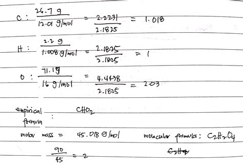 Oxalic Acid Structural Formula