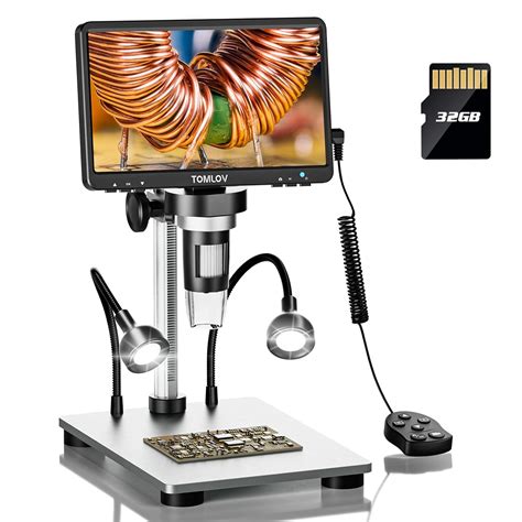 Microware 7" LCD Digital Microscope with Metal Stand