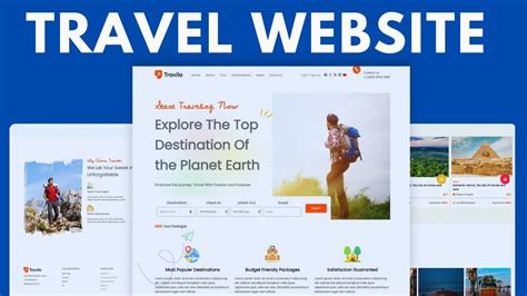 Image result for Create Travel Website Using HTML/CSS JS