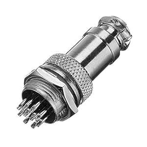 1Set GX16-10 Pin Male and Female Diameter 16mm Wire Panel Connector ...