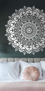 Flower Wall Stencil for Wall Decor Painting | Flower Design Stencil ...