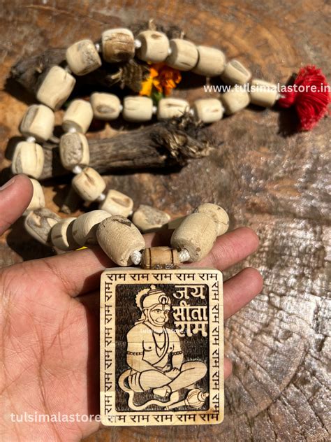 Hanuman ji Tulsi Mala & Locket Jai Sita Ram – Tulsimalastore.in