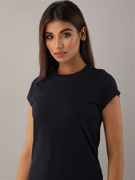 Plain Blue T-Shirt Dress – feranoid