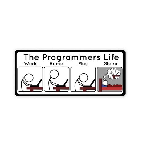 The Programmers Life Sticker - Buy best quality stickers, sticker packs ...