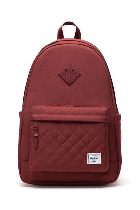 Herschel plecak Heritage Backpack kolor bordowy duży gładki 11383-06501 ...