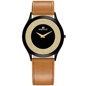 Buy SWADESI STUFF Crystalline Charm Diamond Studded Black Dial Premium ...