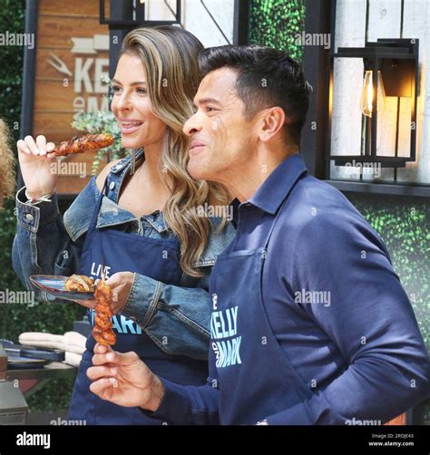 New York, NY, USA. 20th July, 2023. Maria Menounos and Mark Consuelos on the cooking segment at ...