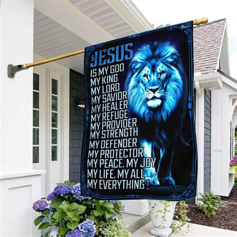 FLAGWIX Christian Lion Flag, My God My Everything Flag - 4th of July ...
