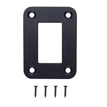 weideer 1 Way Rocker Switch Panel Housing Black Anodized Aluminium ...