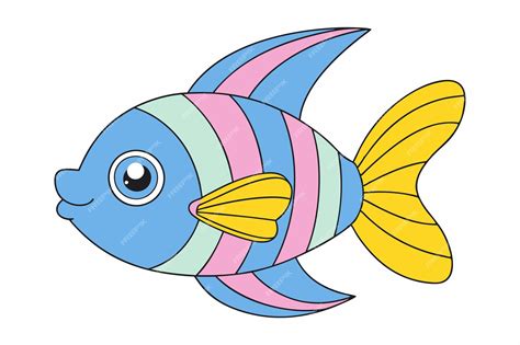 Premium Vector | Cute angelfish cartoon vector for print and digital ...