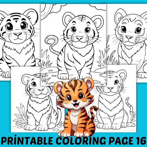 Printable Tigers Coloring Pages [2025]