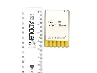 Strength Dental Endo Spreader Root Canal File 25MM Size 20. Pack of 6 ...