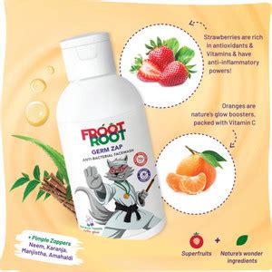 FROOT ROOT Germ Zap for Tweens and Active Kids (5-12)| Face Wash ...